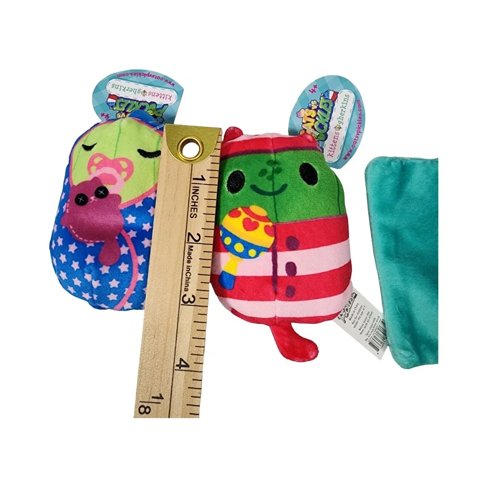 Catsy‎ Pickles Lil Frances & Lil Trudy Plush Toys with Blanket lot